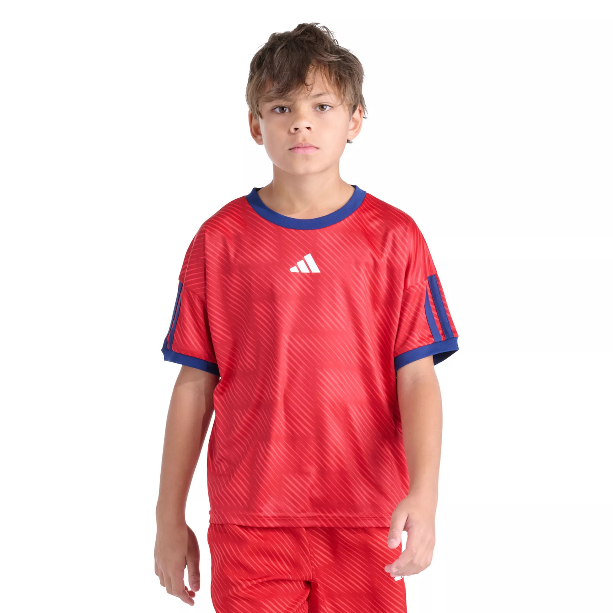 Boys 8-20 adidas Short Sleeve Printed World Soccer Top | Kohl's