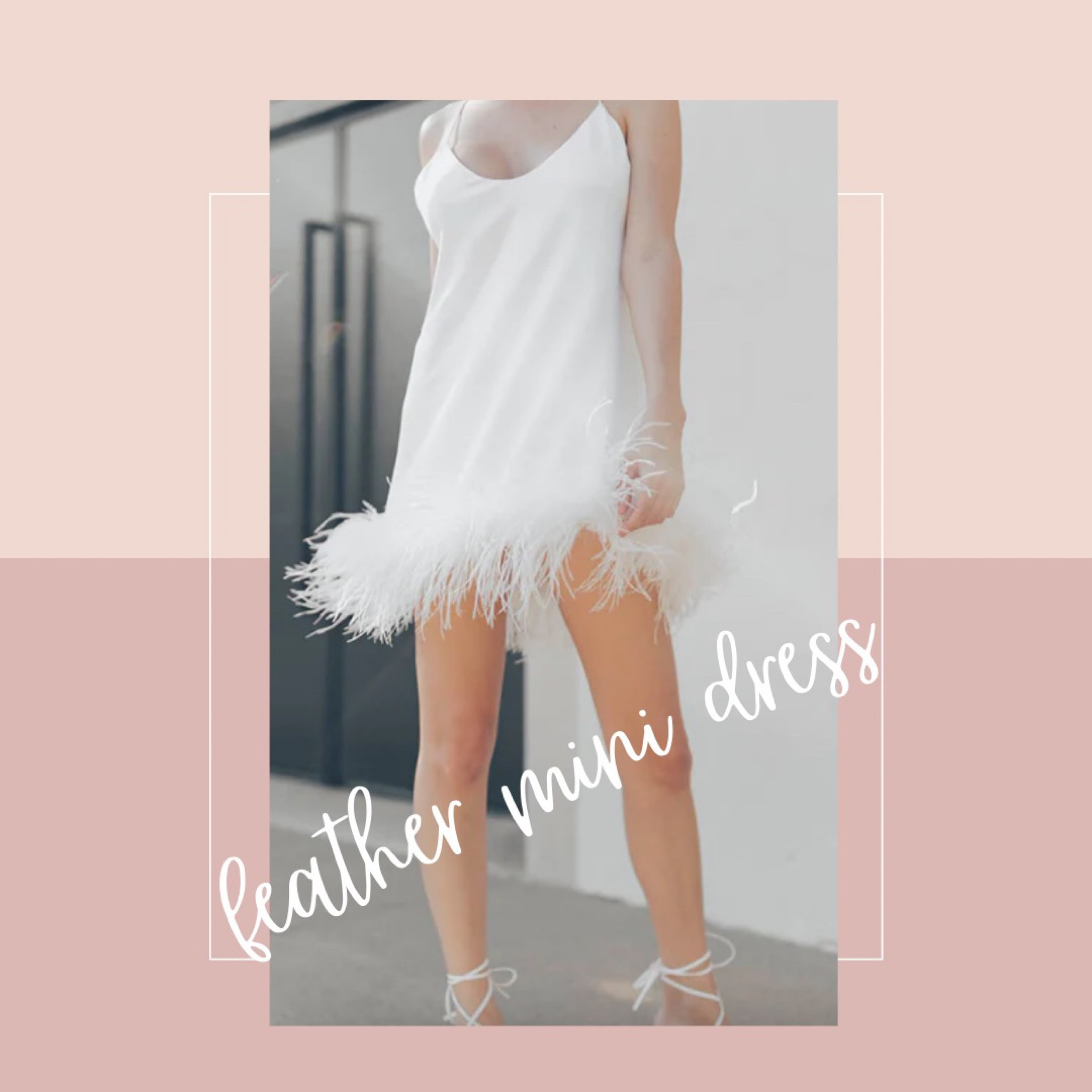 This is such a fun bridal dress! Spaghetti straps, v neck, and with feather detailing along the bottom! 

#LTKwedding #LTKstyletip