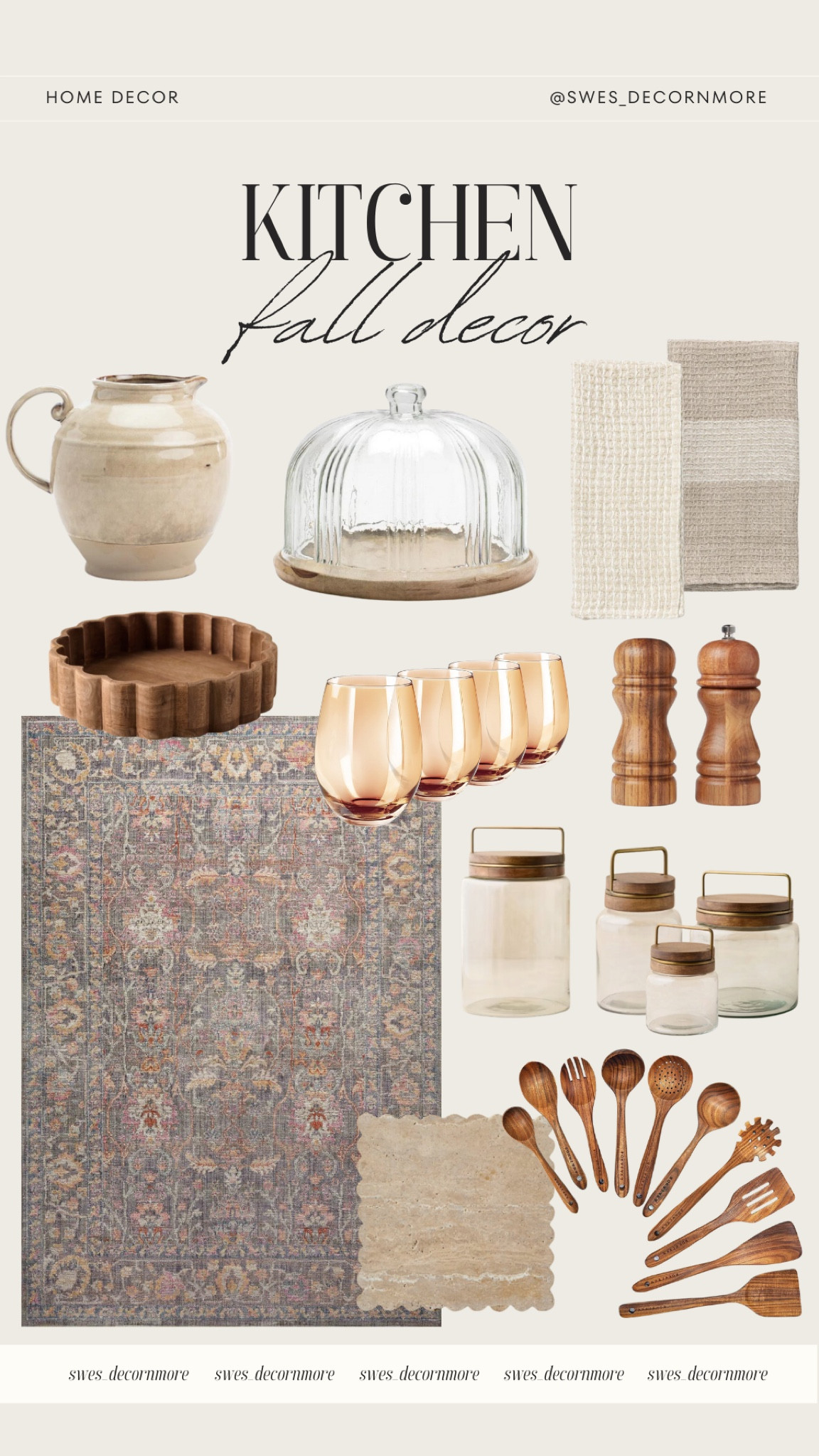 Warm up your kitchen for fall with these Walmart home decor finds! The gorgeous neutral-toned rug is my absolute favorite and a must-have this season.

#LTKHome #LTKStyleTip #LTKSeasonal