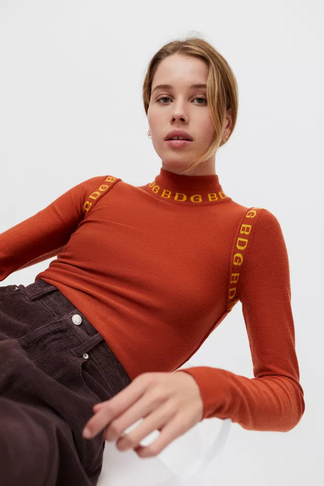 BDG Faye Mock Neck Sweater | Urban Outfitters (US and RoW)