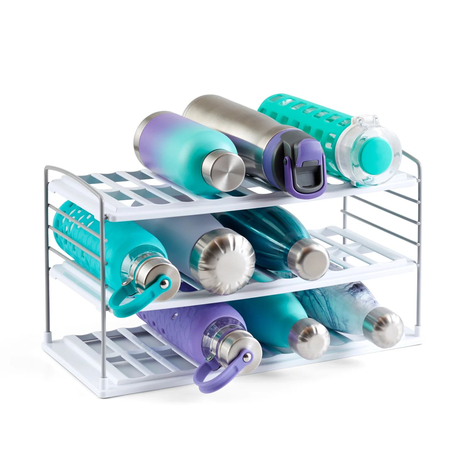 YouCopia® UpSpace™ Water Bottle and Travel Mug Organizer, 3-Shelf Wide | Wayfair North America