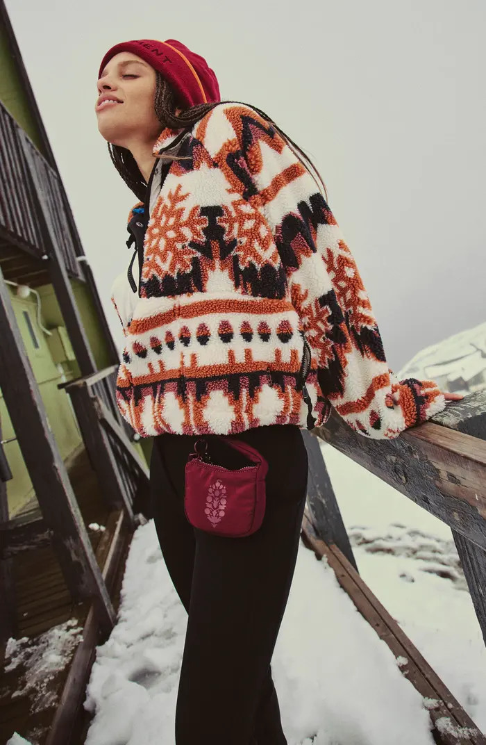 FP Movement by Free People Rocky Ridge Fleece Pullover in Ocean Tie Dye Combo at Nordstrom Rack, ... | Nordstrom Rack