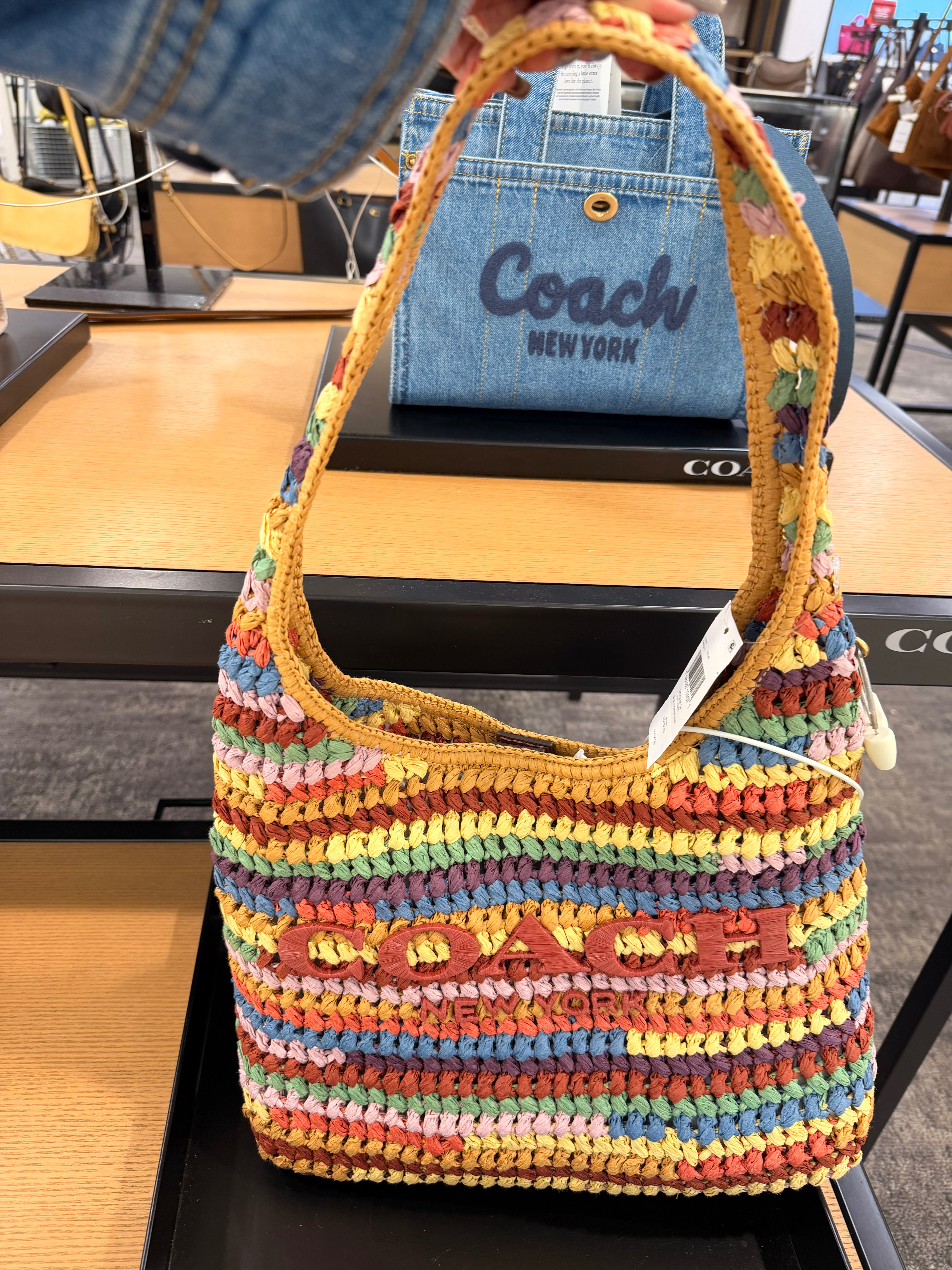 Coach Brooklyn Raffia bag. Available in many colors, perfect for summer, super roomy and comfy. Don’t miss out!!!  

 #LTKSeasonal