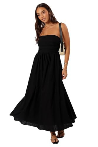 Petal & Pup Women's Kayt Strapless Dress, Black | Amazon (US)