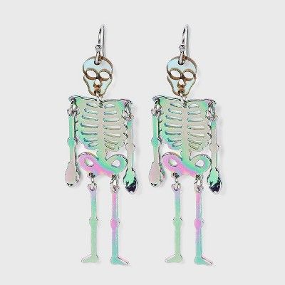 Skeleton Earrings - Clear | Target