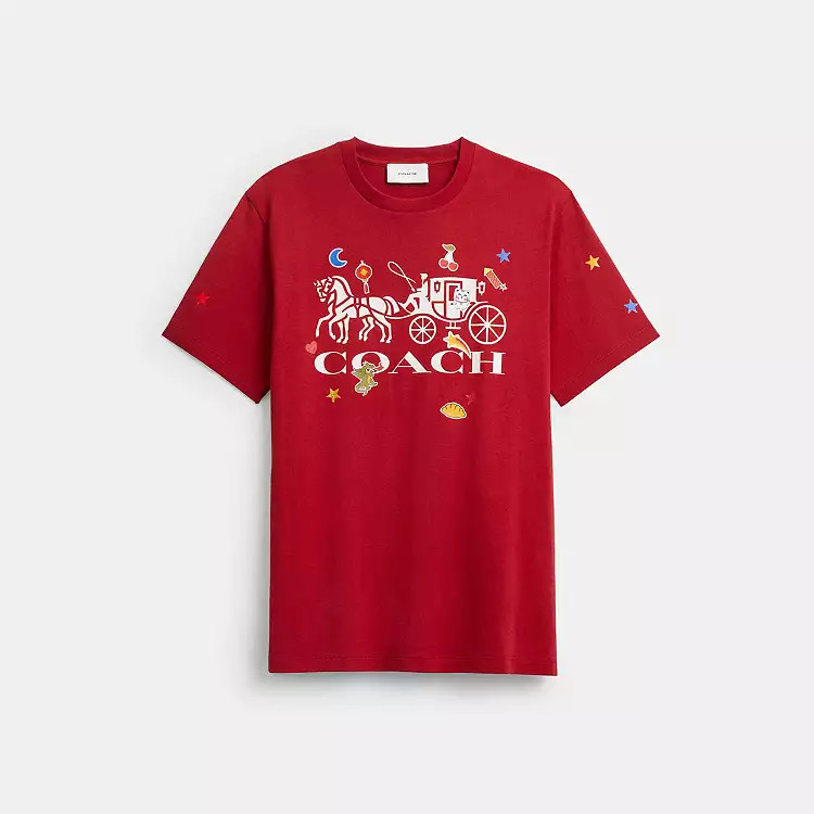 Horse And Carriage Sticker T-Shirt | Coach (US)