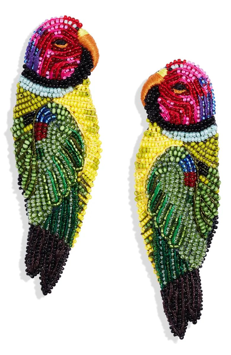 Beaded Parrot Stud Earrings | Nordstrom