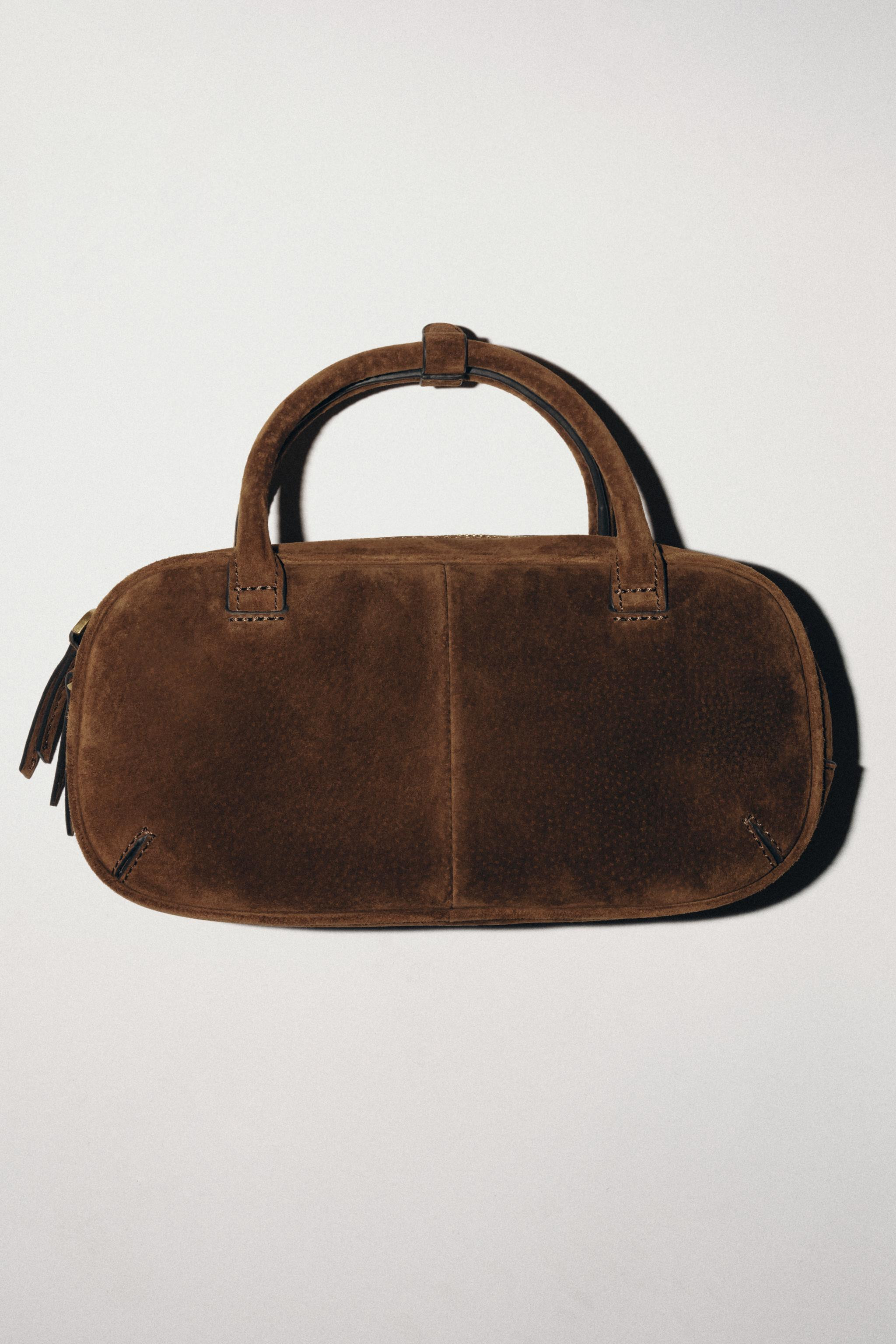 KLEINE BOWLINGTASCHE AUS VELOURSLEDER | Zara DE