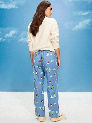 Mid-Rise Printed Flannel Pajama Pants for Women | Old Navy (US)