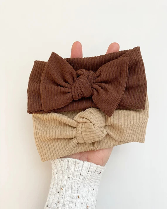 Ribbed Headband  Ribbed Bow  Ribbed Knot Headband  Ribbed | Etsy | Etsy (US)