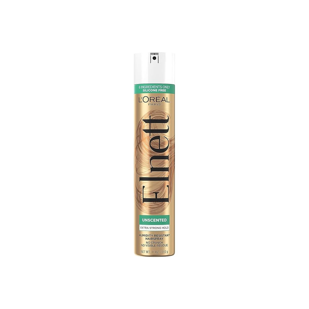 L'Oreal Paris Elnett Satin Hairspray Extra Strong Hold Unscented 11 oz; (Packaging May Vary) | Amazon (US)