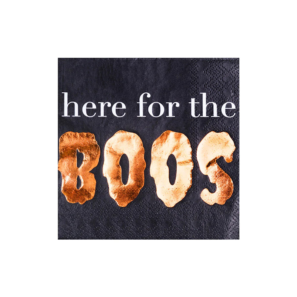 "Here For The Boos" Cocktail Napkins | Shop Sweet Lulu