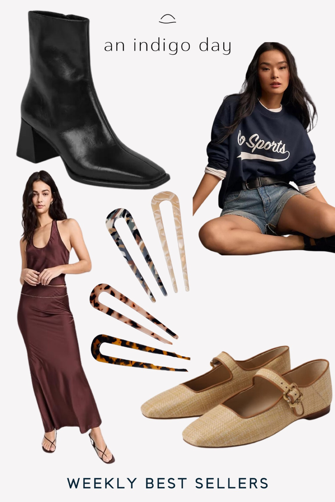Weekly best sellers from the perfect bootie a cute sweatshirt, hair pins, Mary Jane ballet flats for spring and my favorite maxi slip skirt 

#LTKMostLoved #LTKstyletip #LTKfindsunder100