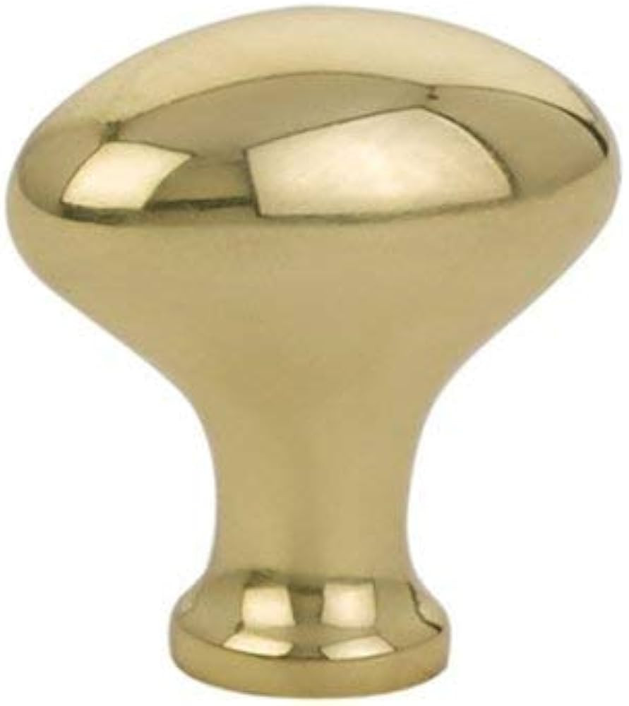 Emtek Egg Knob Available in 3 Sizes and 9 Finishes - 86015US3NL - (Dimension 1") - Unlacquered Br... | Amazon (US)