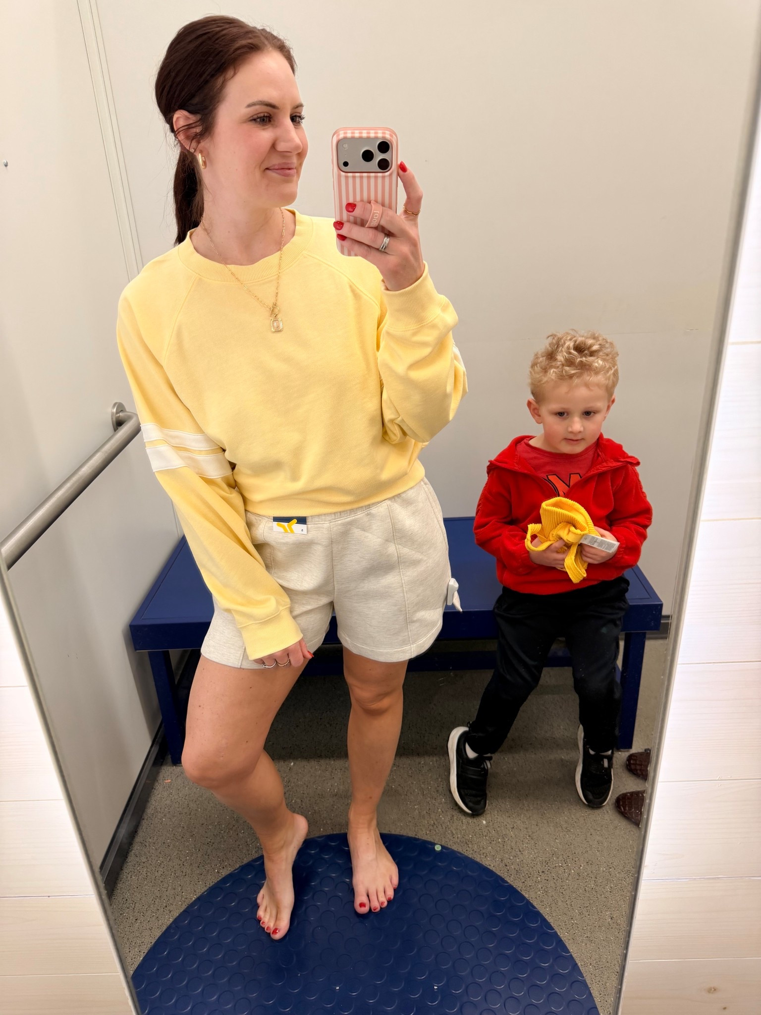 Wearing a small in both!

#LTKmomlife #LTKSaleAlert #LTKootd