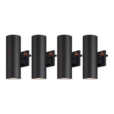 Oliy Matte Black 2 - Bulb 11.97" H Outdoor Wall Lantern with Dusk to Dawn | Wayfair North America