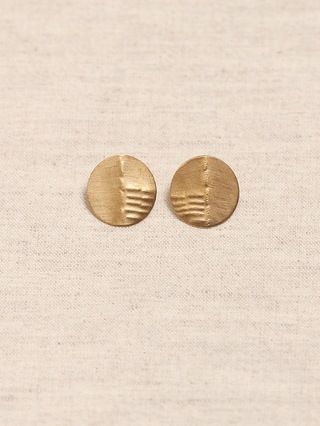 Aureus + Argent &#x26;#124 Mini Moon Stud Earrings | Banana Republic (US)