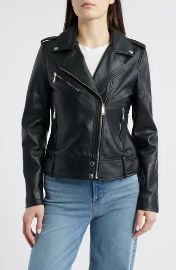 Lambskin Moto Jacket | Nordstrom