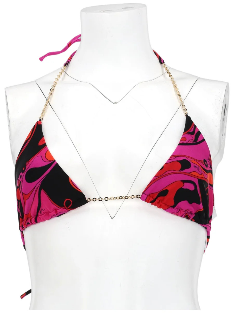 Vibrant Abstract Print Triangle Bikini | Shop Simon