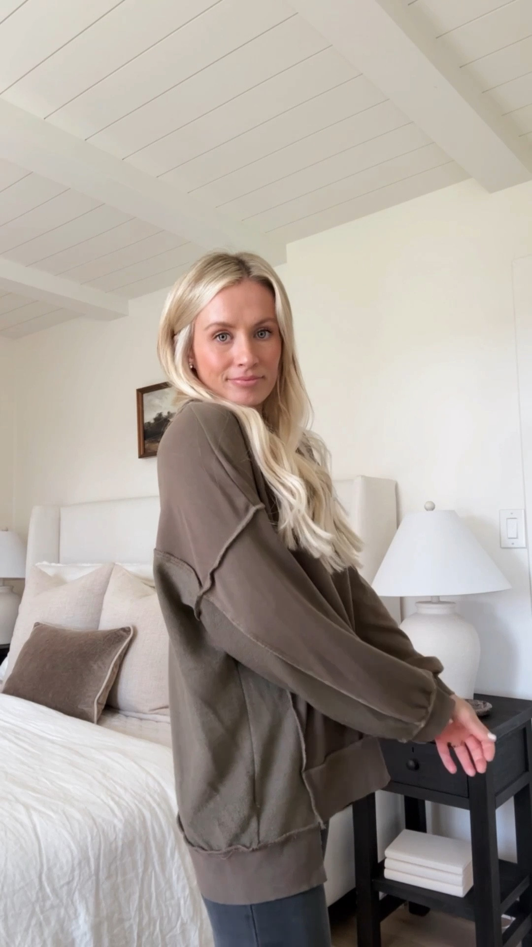 Free People look for less!! Looove the look of this oversized Henley. Wearing the small 