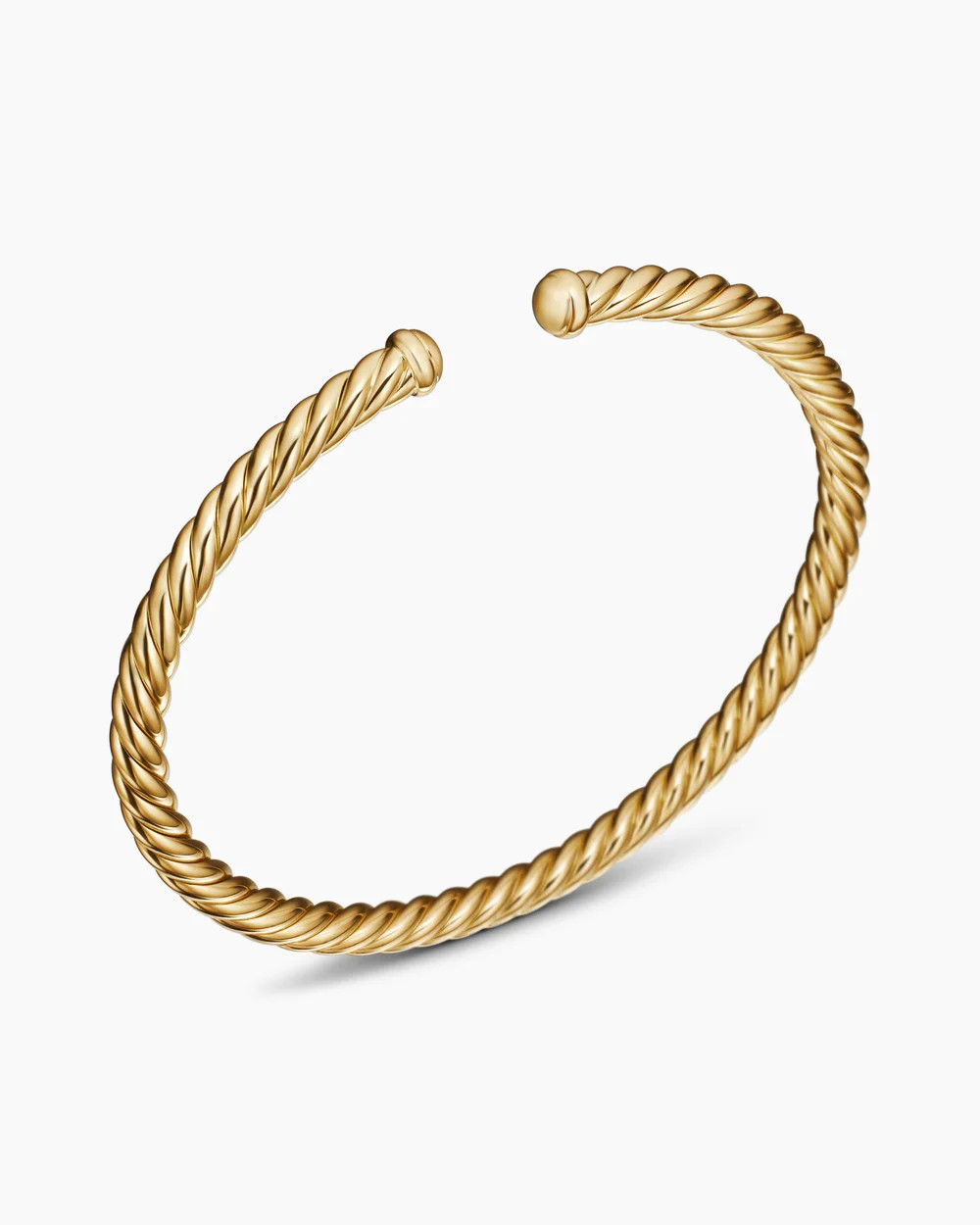 David Yurman | Cable Flex Bracelet in 18K Yellow Gold, 4mm | David Yurman