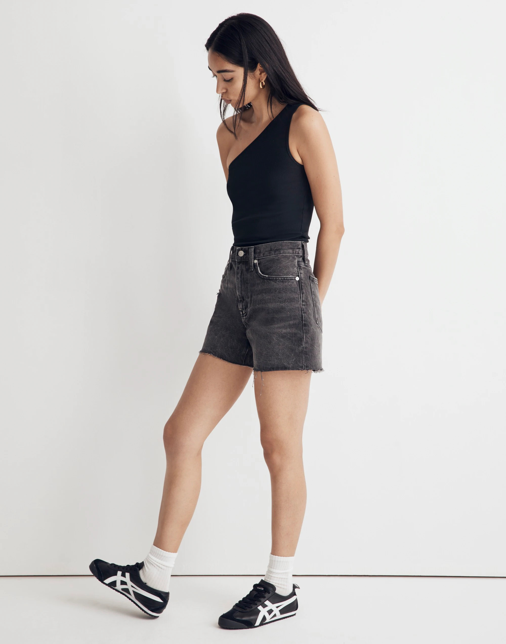 Relaxed Mid-Length Denim Shorts | Madewell