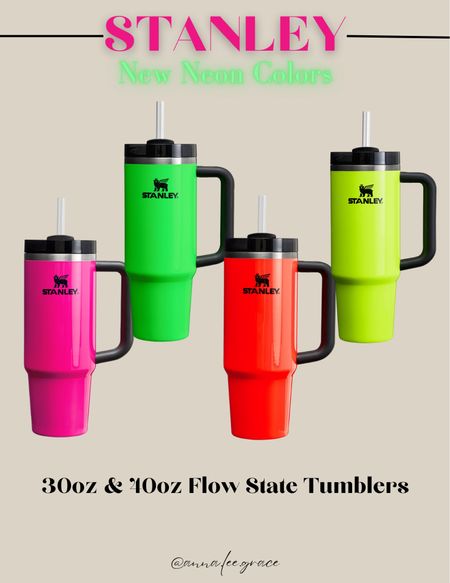 Stanley 30oz & 40oz flow state tumblers! Love these new neon colors for summer! 

#LTKfitness #LTKfindsunder50 #LTKstyletip