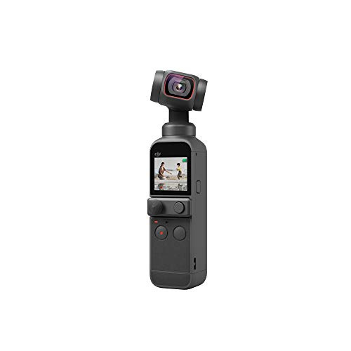 DJI Pocket 2 - Handheld 3-Axis Gimbal Stabilizer with 4K Camera, 1/1.7” CMOS, 64MP Photo, Pocket-Sized, ActiveTrack 3.0, Glamour Effects, YouTube TikTok Video Vlog, for Android and iPhone, Black | Amazon (US)