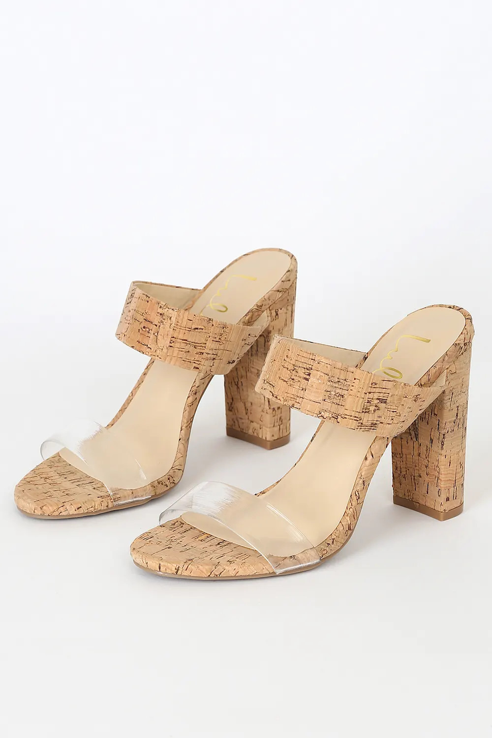 Marlowe Cork High Heel Sandals | Lulus (US)