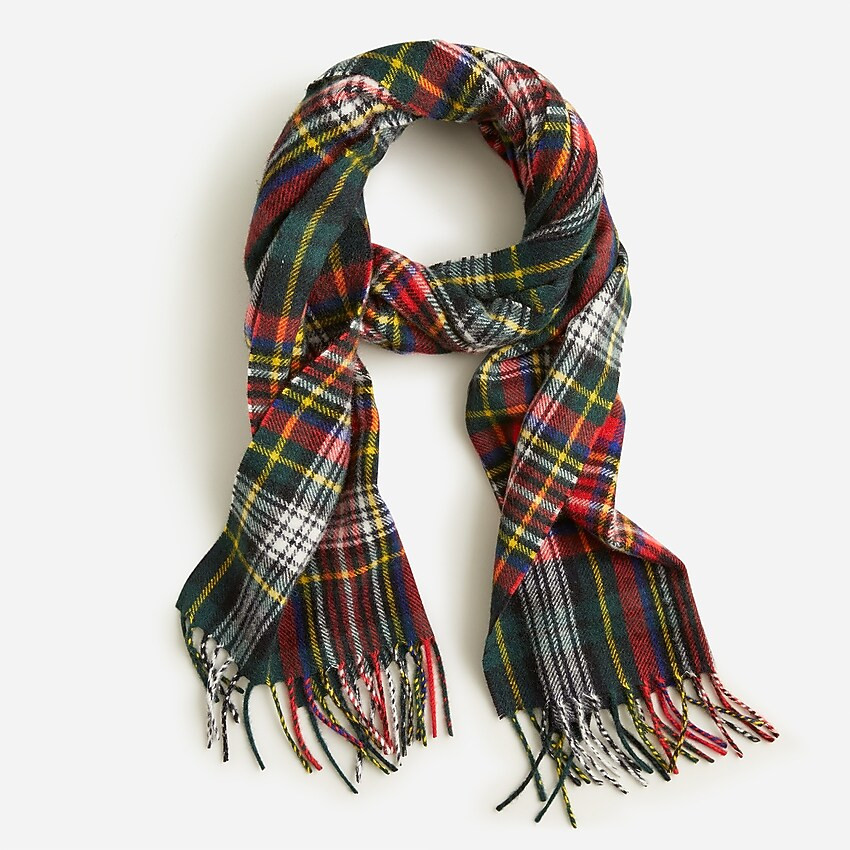 Joshua Ellis for J.Crew cashmere scarf in tartan | J. Crew US