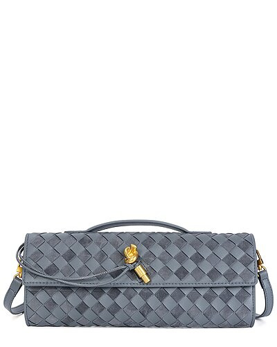 Hand-Woven Leather Clutch | Gilt & Gilt City