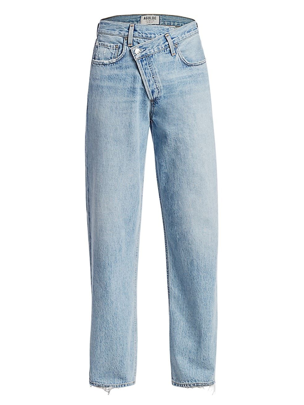 Mid-Rise Crisscross Upsized Jeans | Saks Fifth Avenue