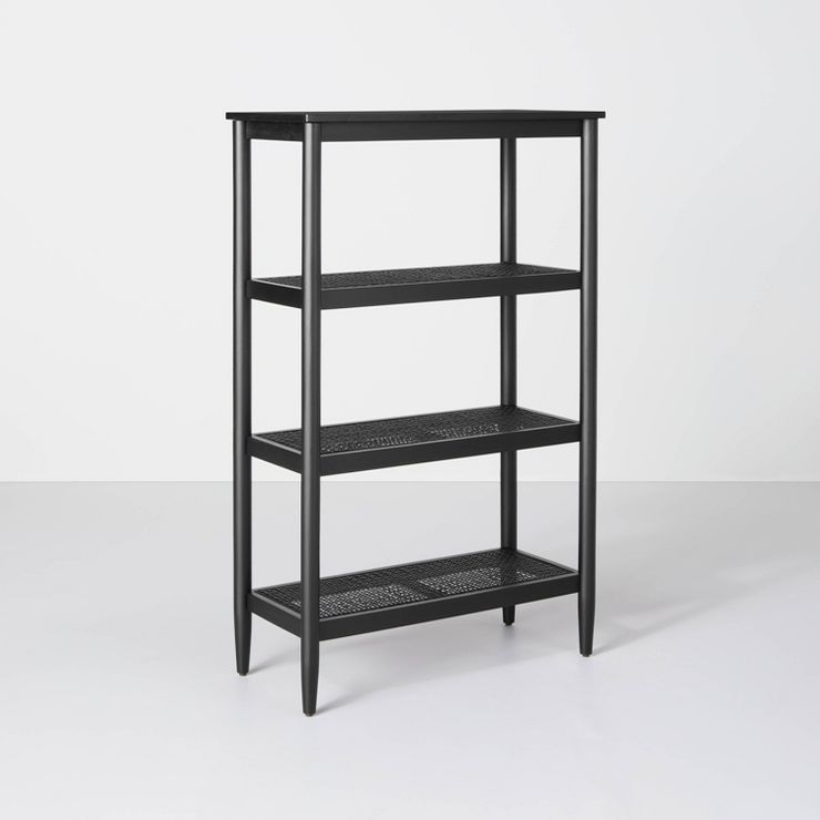 Wood & Cane Tall 4-Shelf Bookcase - Hearth & Hand™ with Magnolia | Target