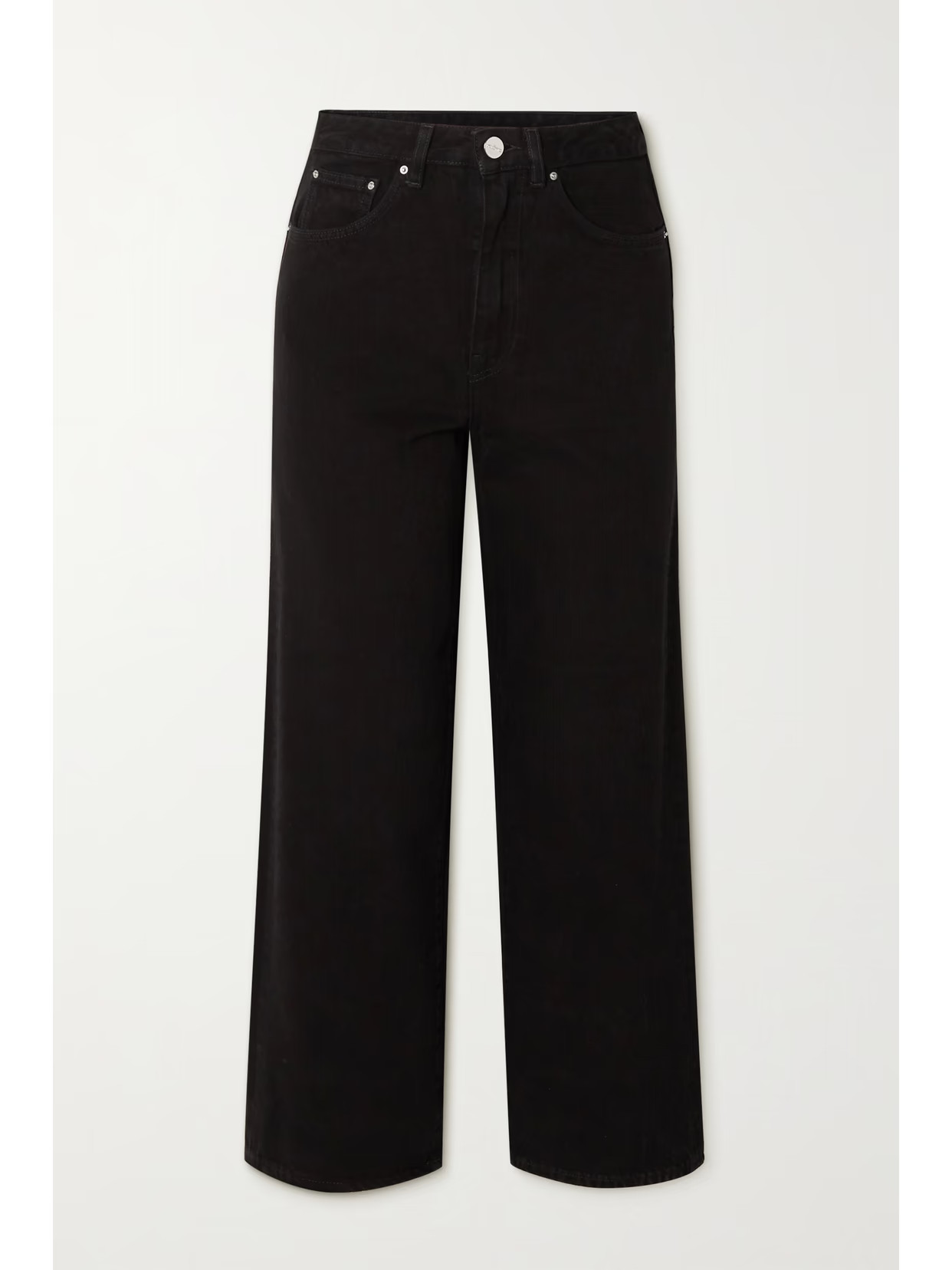 Totême - High-rise Wide-leg Jeans - Black | NET-A-PORTER (US)
