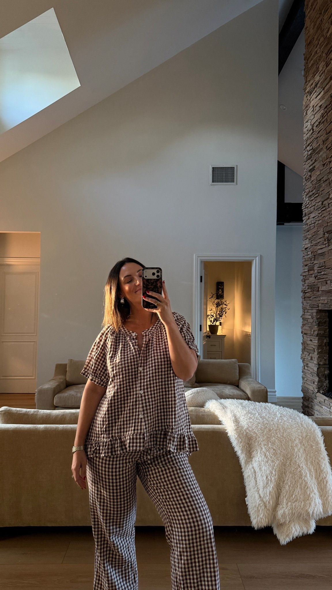 Cozy ruffle lounge pajamas 
From Amazon 

#LTKHoliday #LTKFindsUnder50 #LTKSeasonal