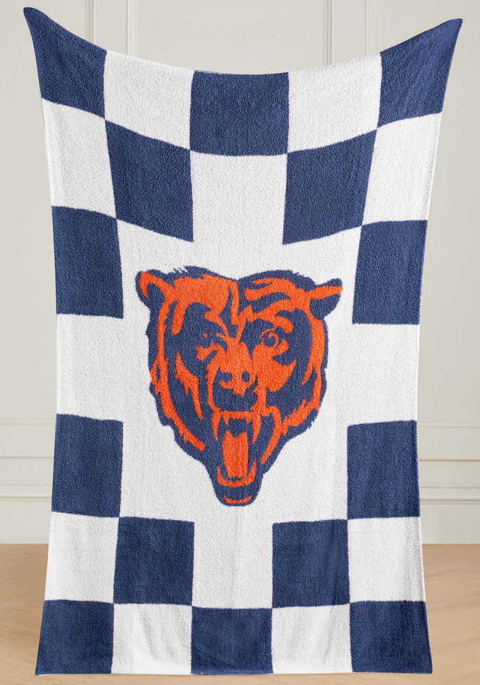 NFL Buttery Blanket- Navy Check | The Styled Collection