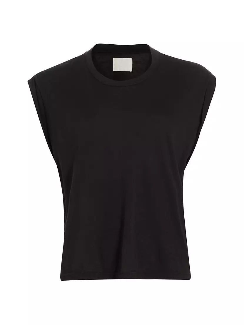 Kelsey Roll-Sleeve Cotton T-Shirt | Saks Fifth Avenue