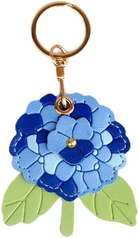 Leather Hydrangea Flower Keychain Pendant, Accessories Elegant Floral Key Chains for Women Men Wa... | Amazon (US)