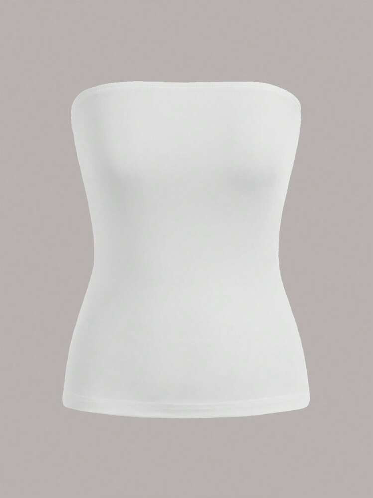 SHEIN BASICS Tube Top Mit Einfarbig | SHEIN
