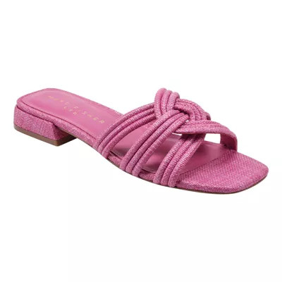 Marc Fisher LTD Casara Slip-on Sqaure Toe Dress Sandals, Pink, 6.5M | Belk