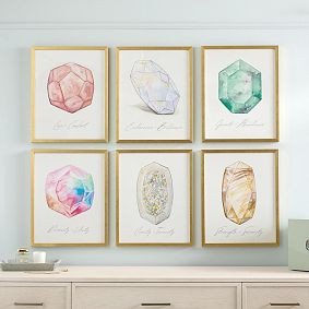 Kendra Scott Gem Framed Wall Art | Pottery Barn Teen
