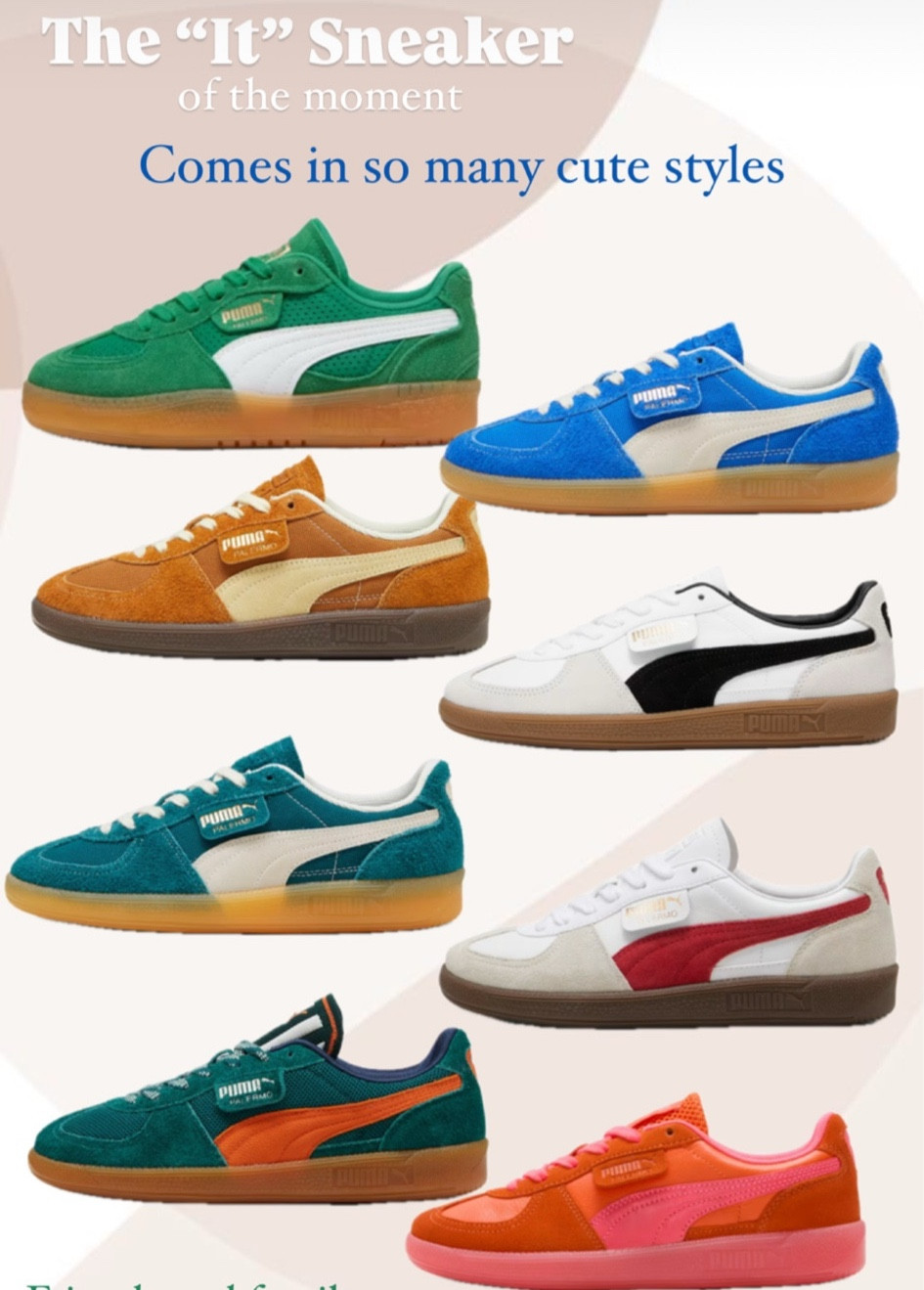 Puma, puma Palermo, trendy sneaker, it sneaker, cute sneakers, cool sneakers 

#LTKShoeCrush