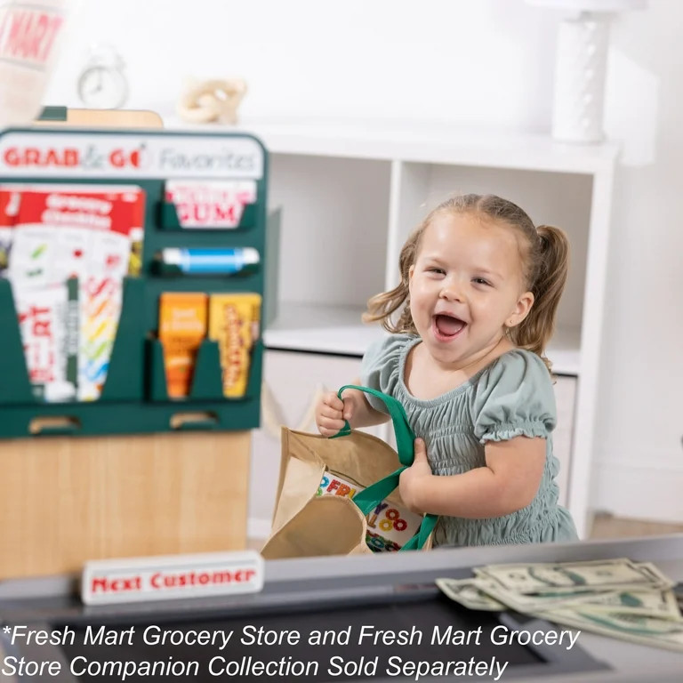 Melissa & Doug Fresh Mart Pretend Grocery Store with Cash Register, Scanner, & Conveyor Belt for ... | Walmart (US)