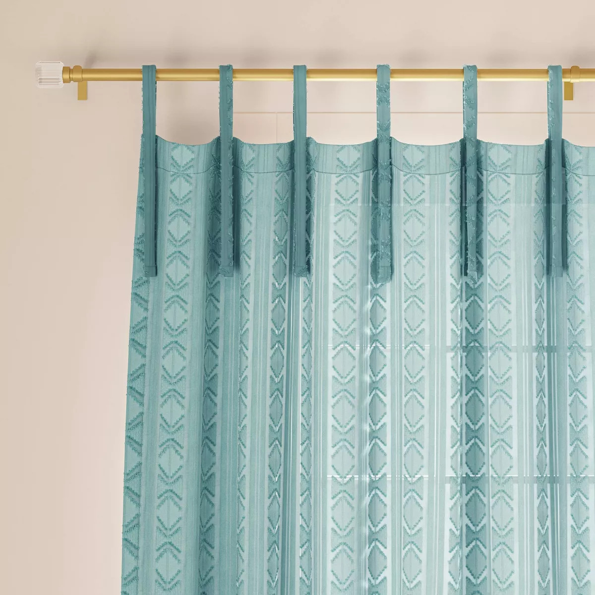 Light Filtering Boho Diamond Clip Curtain Panel - Threshold™ | Target
