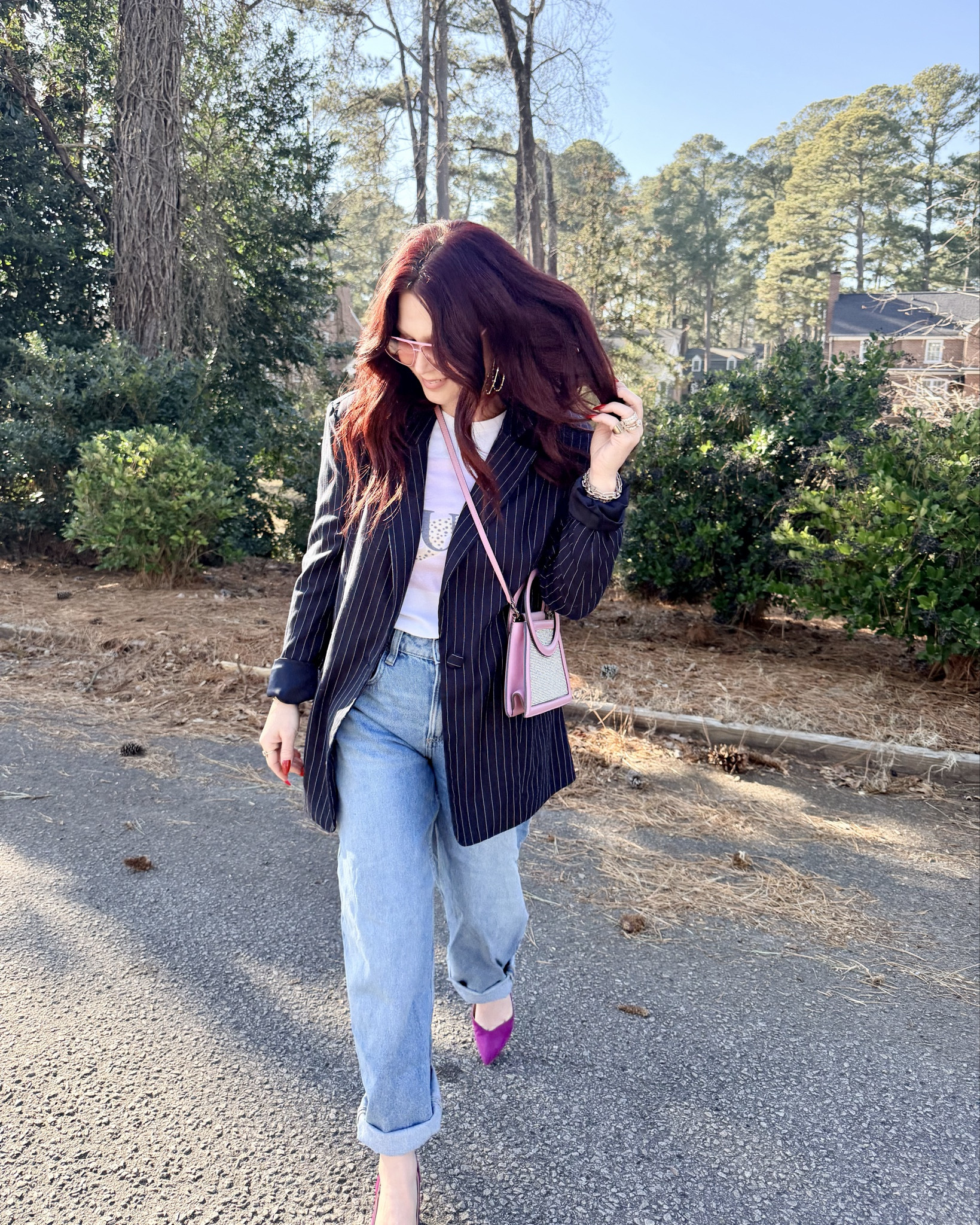 Today’s ootd! Causal and fun. Blazer style. Heels Inez use code brandi15 for 15% off. Business casual 

#LTKWorkwear #LTKPetite #LTKootd