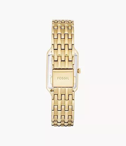 Raquel Three-Hand Date Gold-Tone Stainless Steel Watch | Fossil (US)