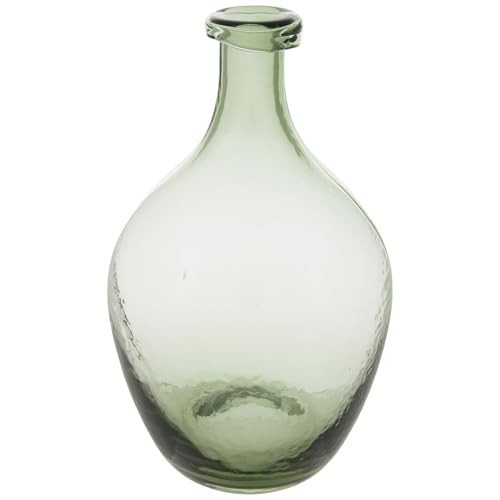 Hobby Lobby Green Glass Vase, 6.69 inch Diameter, 10.63 inches Tall | Amazon (US)