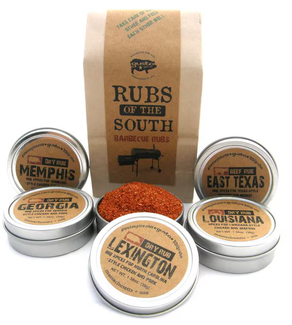 Gusto's RUBS of the SOUTH - Excellent Barbecue Sampler Gift Set - BBQ and Grilling Spices and Rub... | Etsy (US)