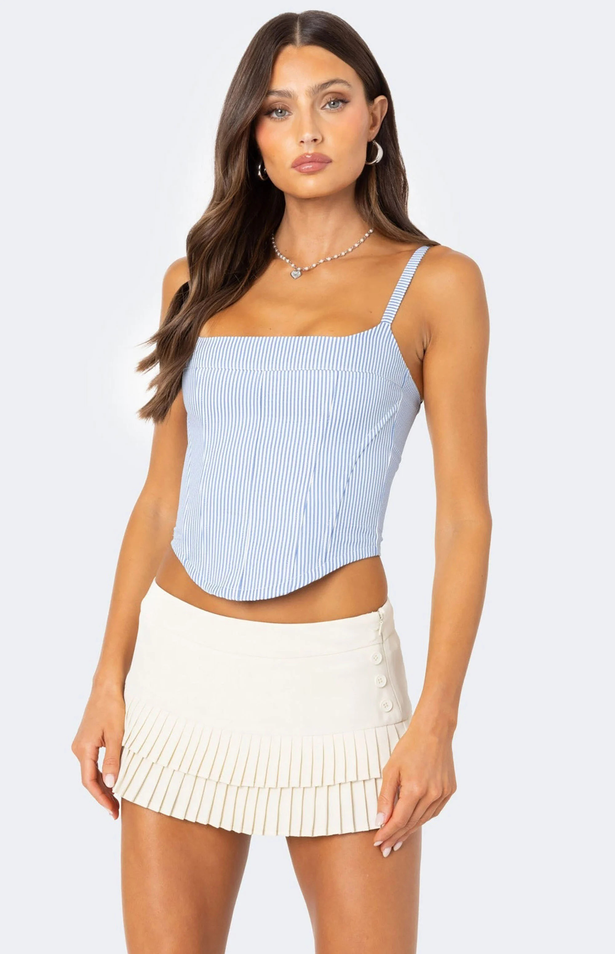 Edikted Cammie Striped Corset | PacSun | PacSun