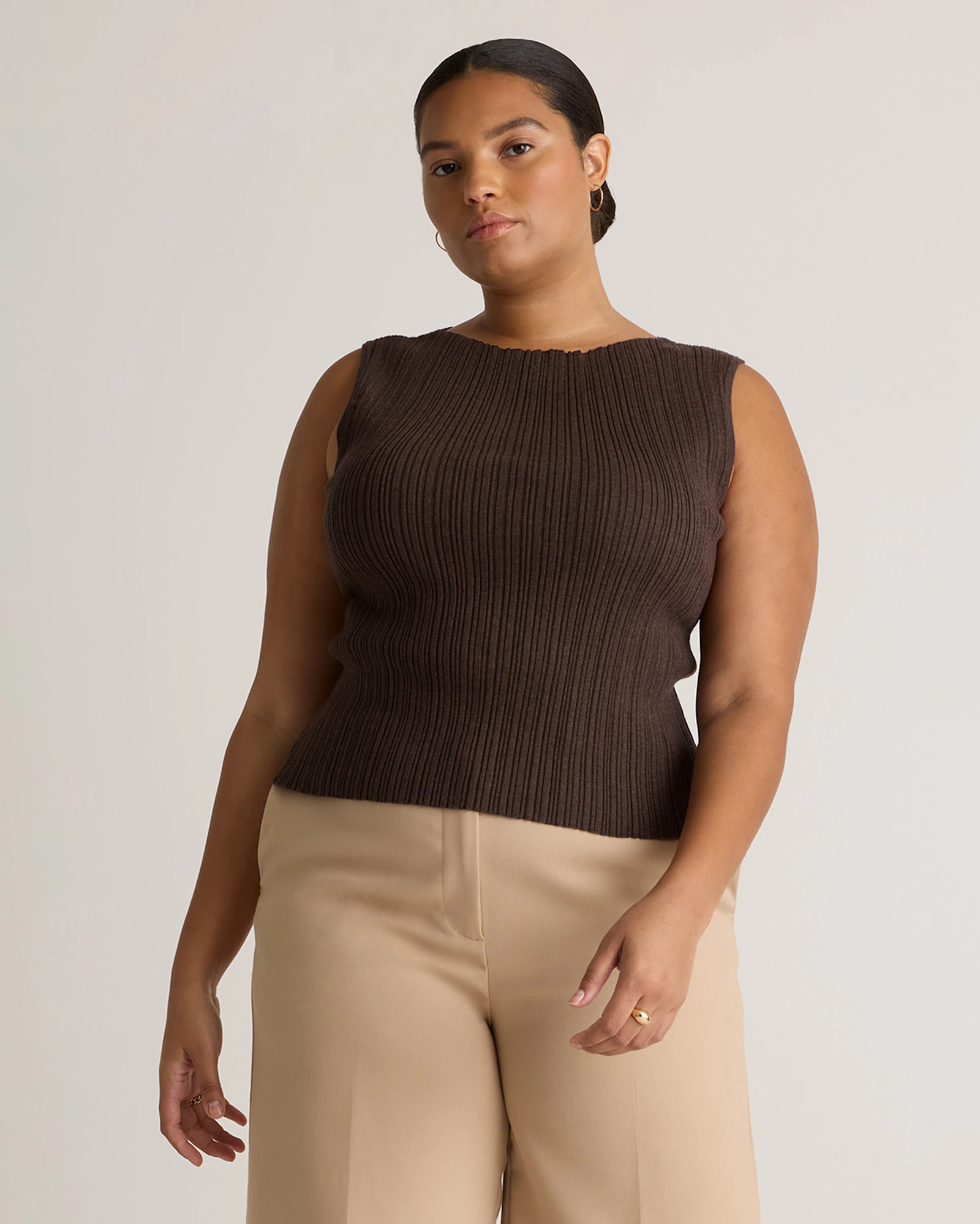 Cotton Cashmere Ribbed Tank | Quince